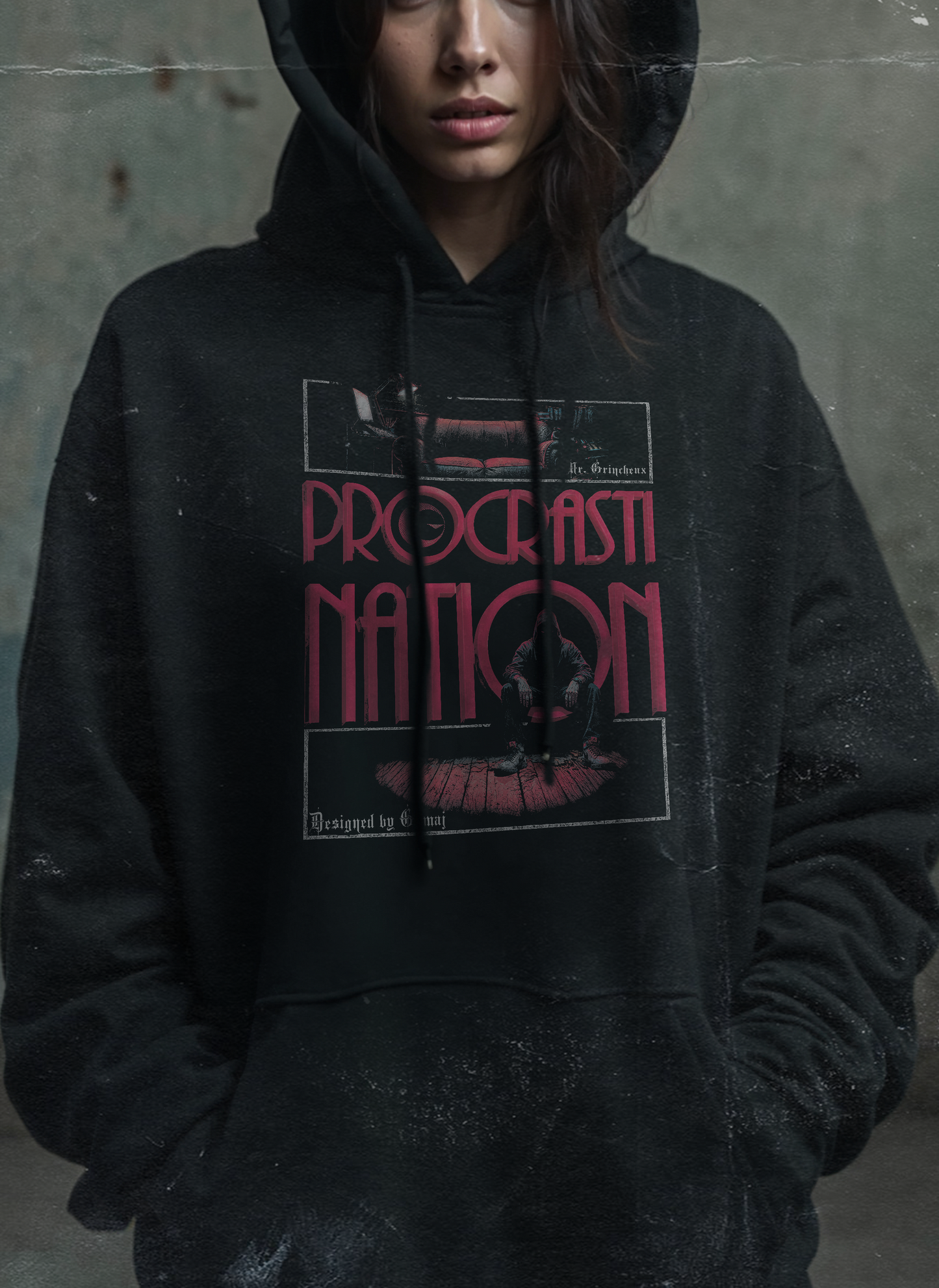 PROCRASTINATION - EPIC HOODIE (vintage)