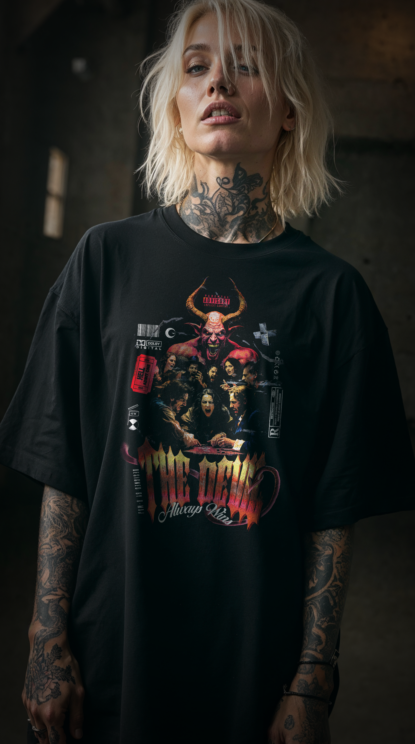 DEVIL- CLASSIC RED (T-shirt UNISEXE)