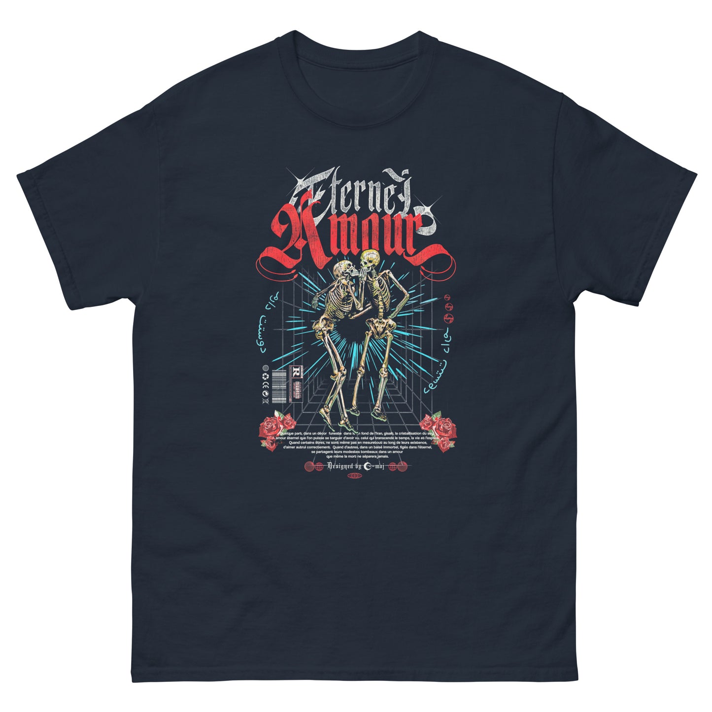 T-SHIRT-Navy-amour-éternel-présentation