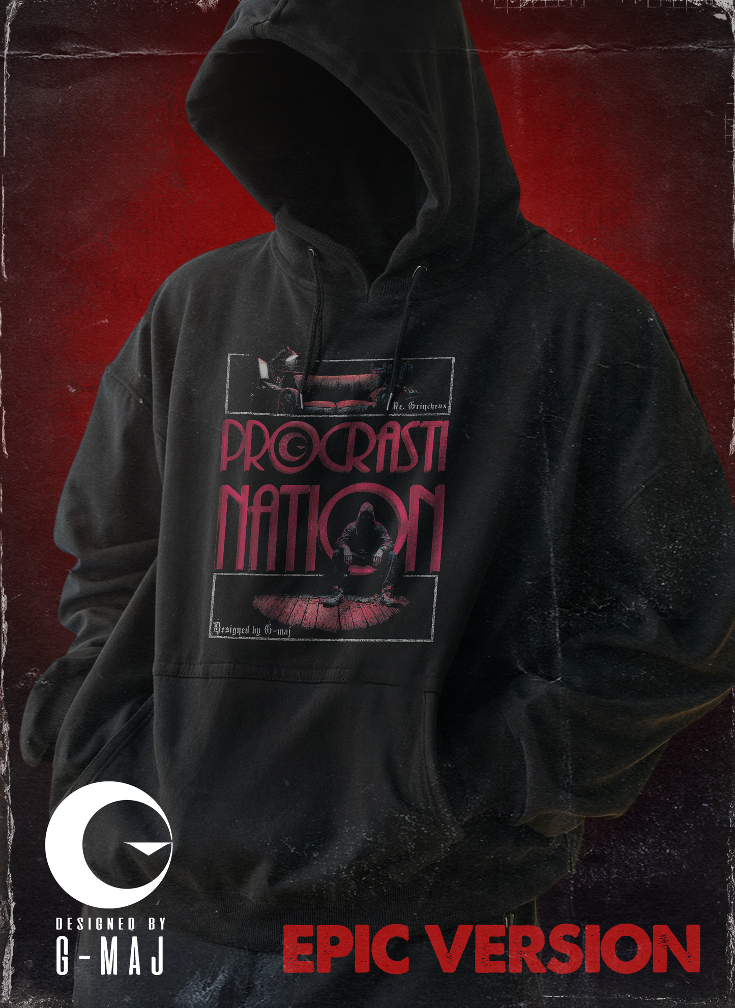 PROCRASTINATION - EPIC HOODIE (vintage)
